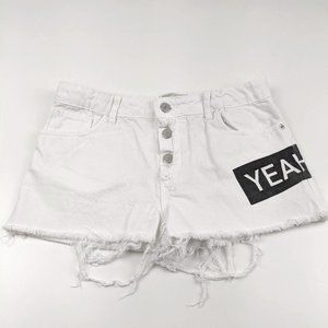 Zara girls White Shorts Size 13/14. 100% Cotton